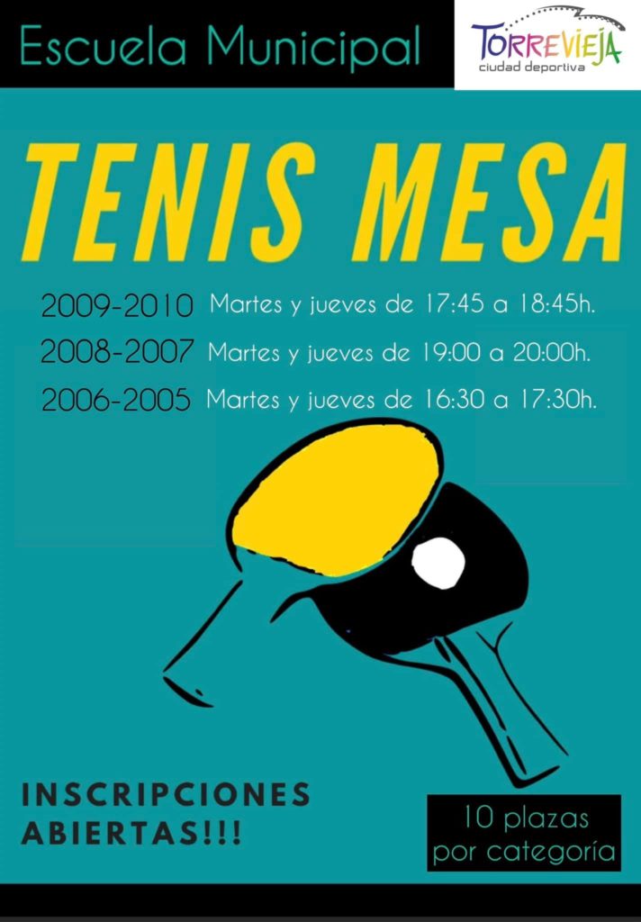 Nueva Escuela Municipal de 🏓!!TENIS DE MESA!!🏓