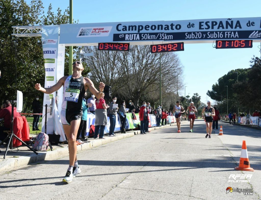 🏃‍♂️Luis Manuel Corchete Subcampeón de España 50km Marcha🥈 y MÍNIMA OLÍMPICA ⏱ 3h49.19