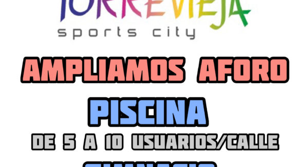 (Español) 📣‼️Aumentamos aforo de 🏊🏻♂️PISCINA y 💪🏻GIMNASIO‼️ (Español) 📣‼️Aumentamos aforo de 🏊🏻♂️PISCINA y 💪🏻GIMNASIO‼️