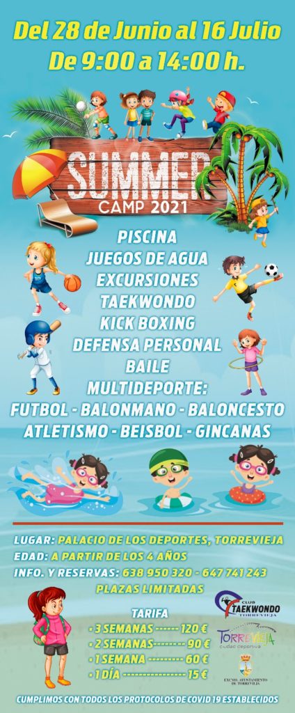 ☀️ Ya puedes reservar tu plaza en el Campus Deportivo de Verano “Summer Camp 2021”!!⛱⚽️🏀🤾🏻🏊🏻‍♂️🥋