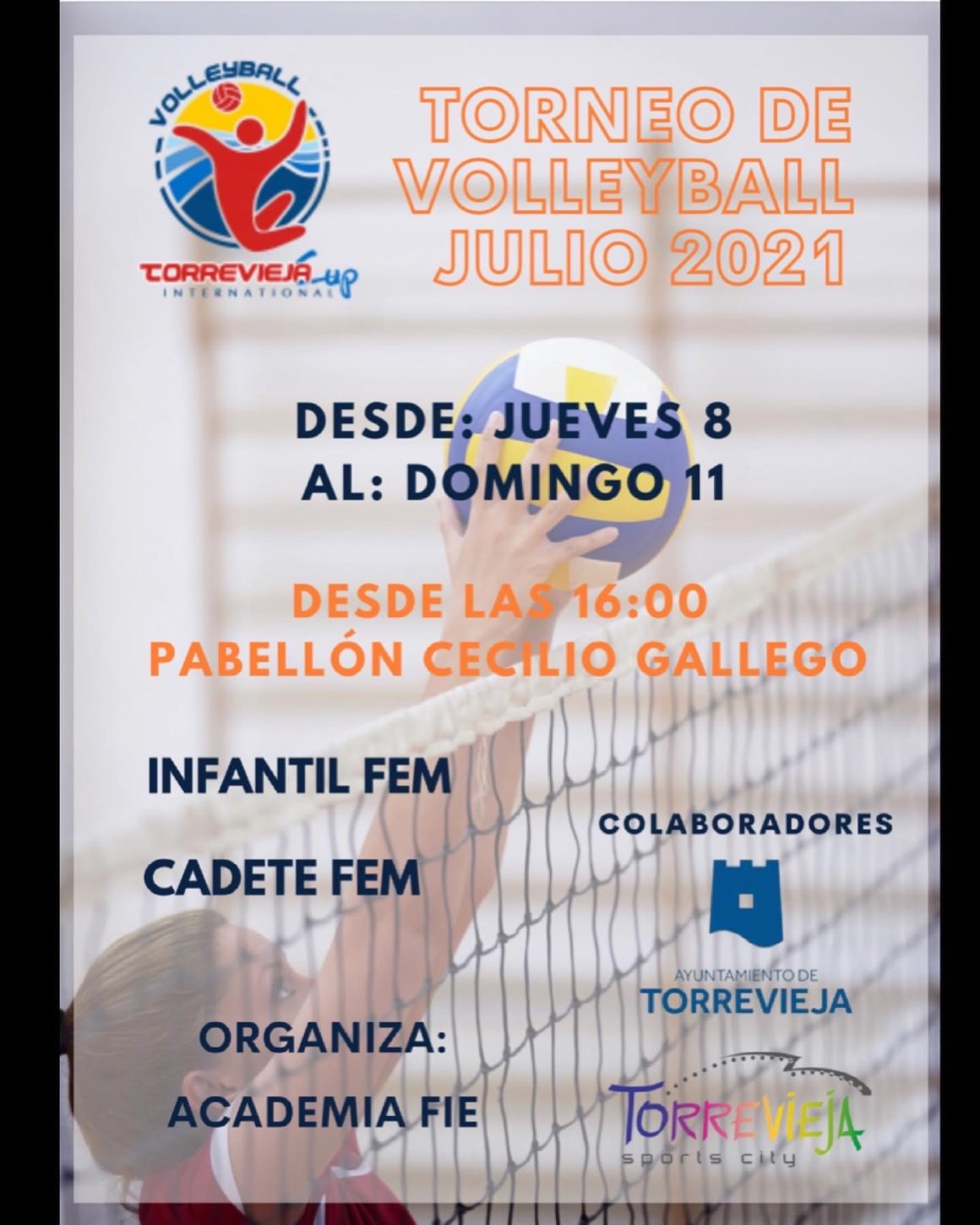 (Español) 🏆I Torneo Torrevieja International Voley Cup 2021 – Edición de Verano.