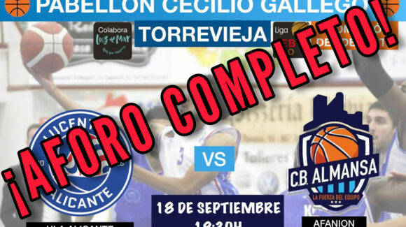 (Español) Aforo completo para el partido amistoso entre el HLA Alicante y el Afanion CB Almansa (Español) Aforo completo para el partido amistoso entre el HLA Alicante y el Afanion CB Almansa