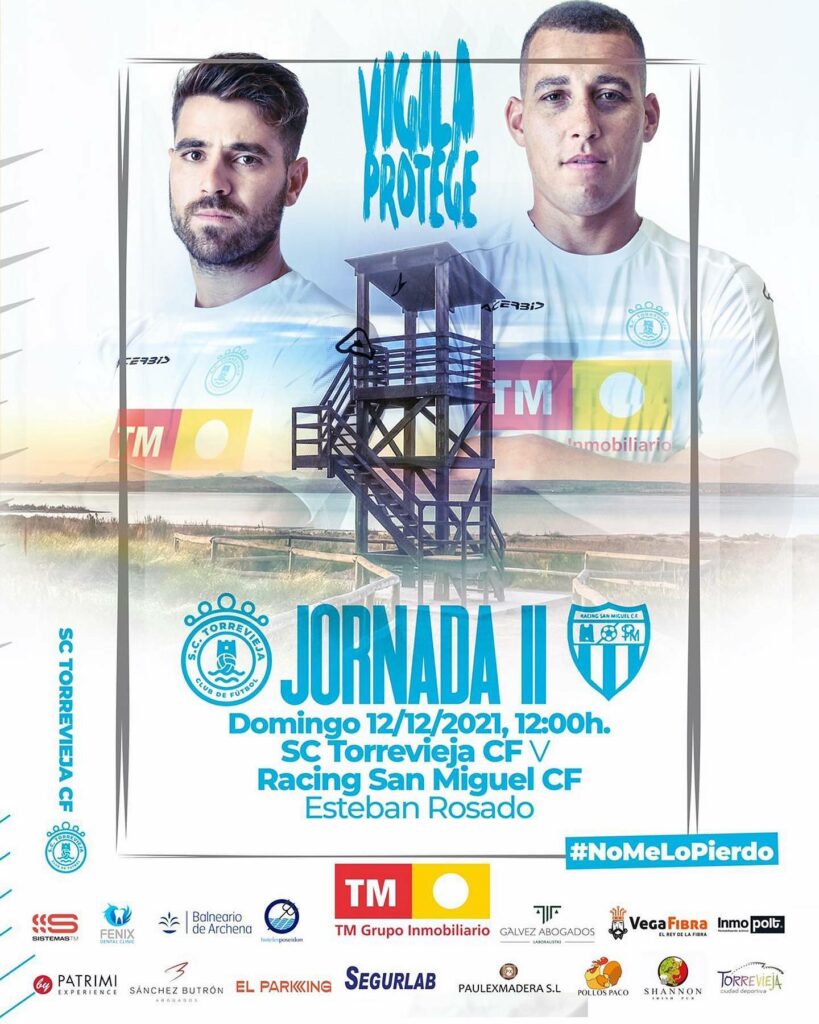 ¡MAÑANA JUEGAN LOS DOS EQUIPOS SÉNIOR DEL SC TORREVIEJA CF!