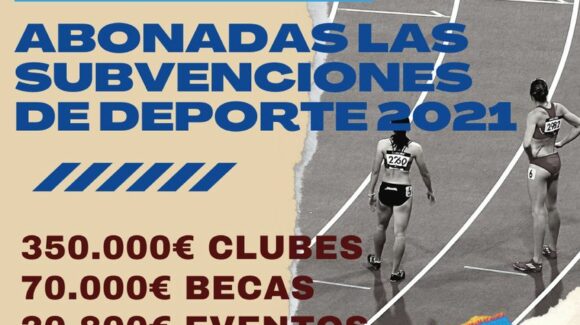 (Español) ABONADAS LAS SUBVENCIONES DE DEPORTES 2021 (Español) ABONADAS LAS SUBVENCIONES DE DEPORTES 2021