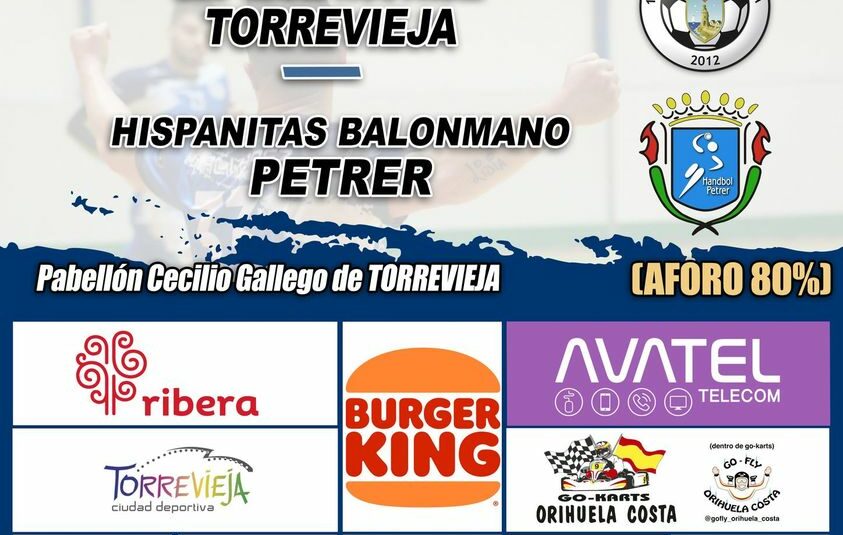 ESTE SÁBADO, EL SÉNIOR MASCULINO DEL MARE NOSTRUM RECIBIRÁ AL HISPANITAS CLUB BALONMANO PETRER.