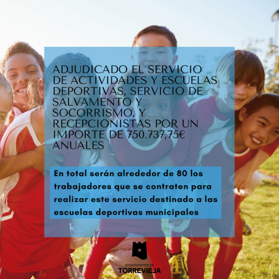 (Español) 👉🏻Adjudicado el servicio de actividades y escuelas deportivas, servicio de salvamento y socorrismo, y recepcionistas por un importe de 750.737,75 euros anuales