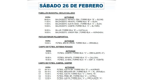 (Español) ¡AGENDA DEPORTIVA PARA ESTE FIN DE SEMANA! (Español) ¡AGENDA DEPORTIVA PARA ESTE FIN DE SEMANA!