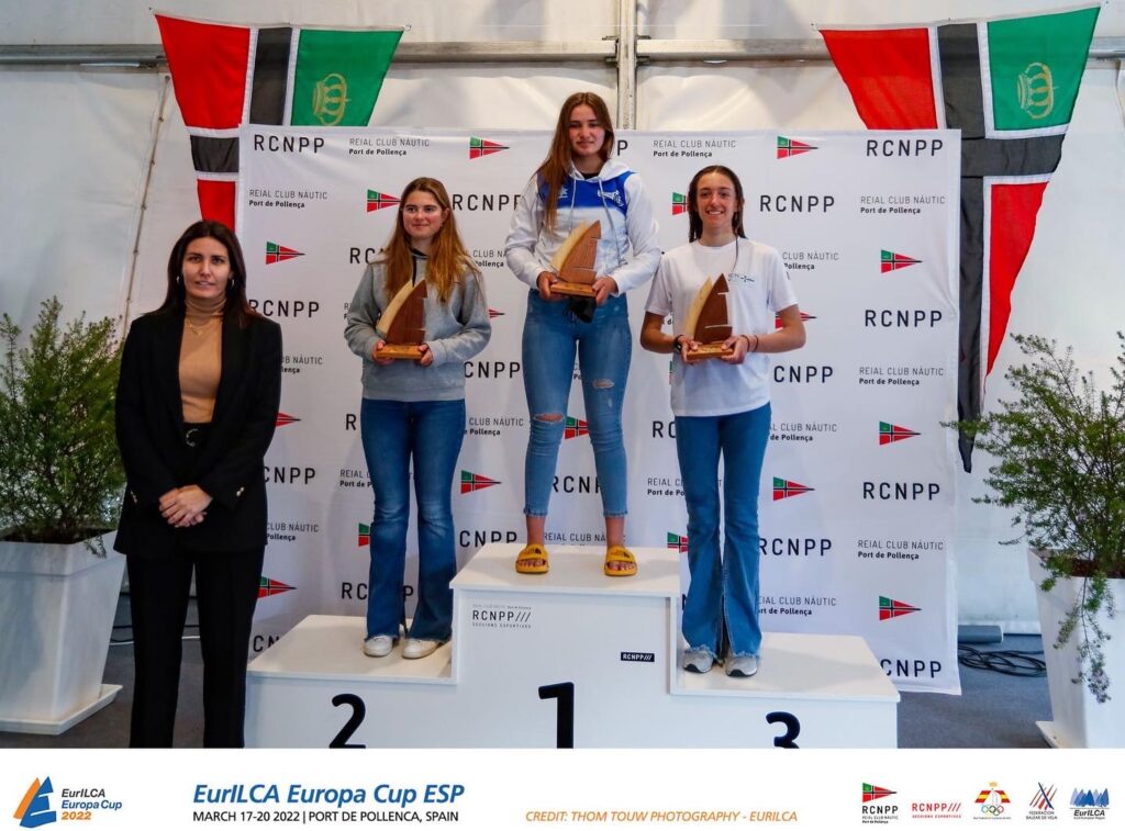 🏆ADRIANA CASTRO CAMPEONA EN ABSOLUTO FEMENINO Y AINHOA GÓMEZ 🥉3ª EN SUB 16 ILCA 4 EN LA EUROPA CUP TROPHY CELEBRADA EN POLLENÇA