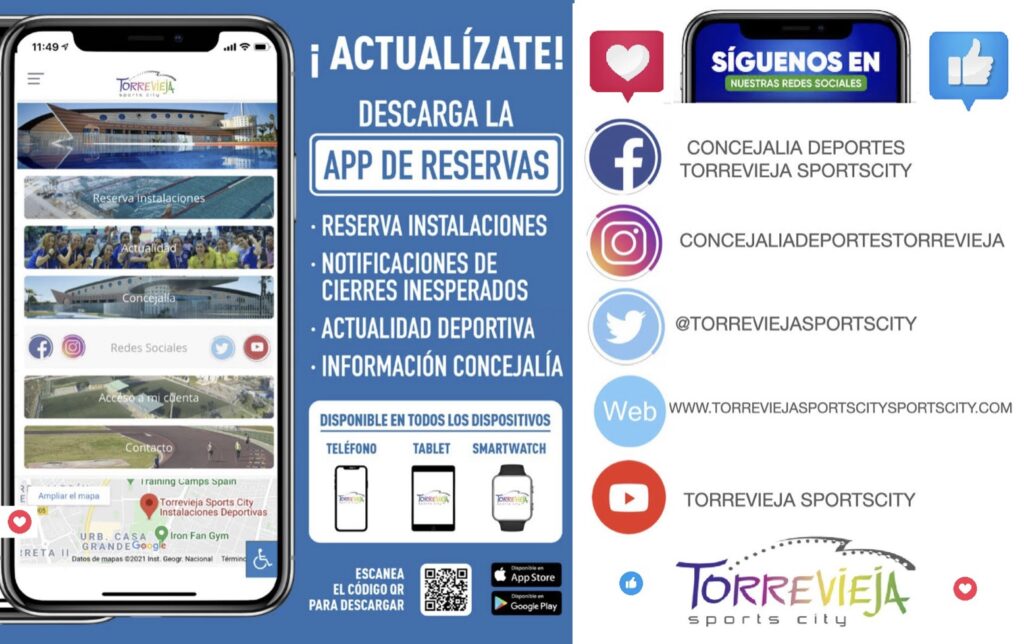 👌🏻Síguenos en las Redes Sociales de la Concejalía de Deportes!