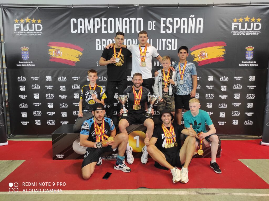 Grandes resultados del MANO A MANO torrevieja en el CAMPEONATO DE ESPAÑA BRAZILIAN JIU JITSU DE LA FIJJD en SALAMANCA