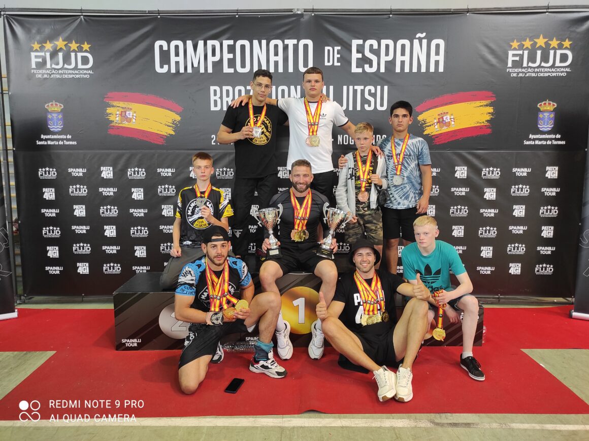Grandes resultados del MANO A MANO torrevieja en el CAMPEONATO DE ESPAÑA BRAZILIAN JIU JITSU DE LA FIJJD en SALAMANCA