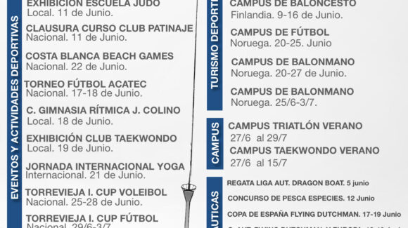 (Español) 📆 ¡AGENDA DEPORTIVA PARA EL MES DE JUNIO!