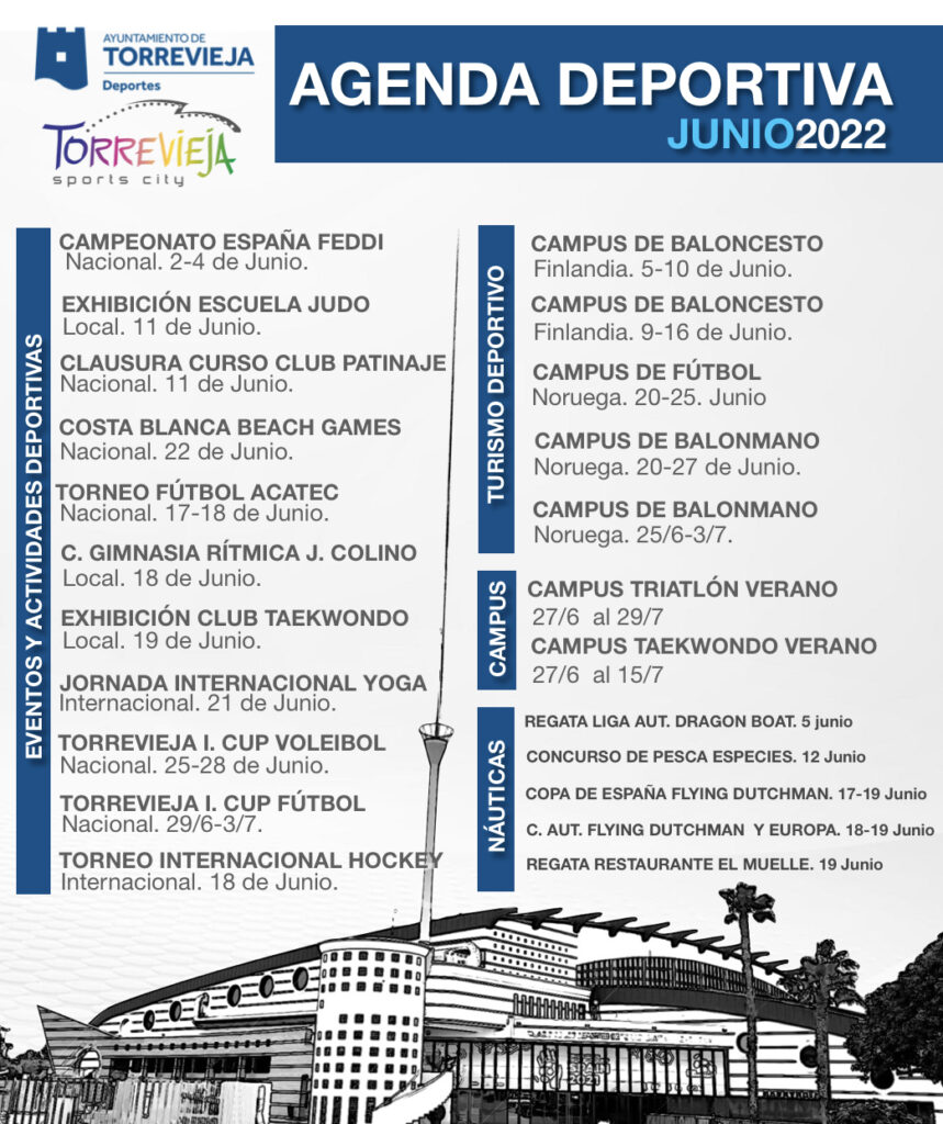 📆 ¡AGENDA DEPORTIVA PARA EL MES DE JUNIO!