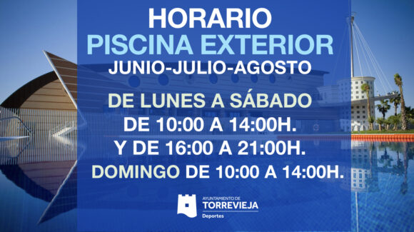 (Español) 🕒💦 Horarios definitivos de las PISCINAS MUNICIPALES – ☀️VERANO 2022.