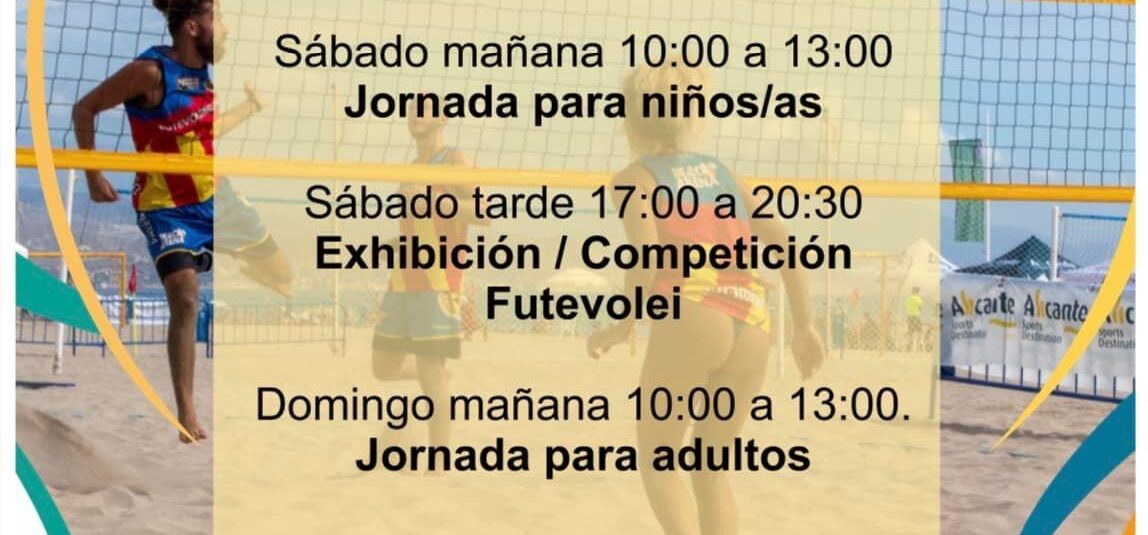 (Español) JORNADAS para adultos, niños y EXHIBICIONES de FUTEVOLEY en los    !