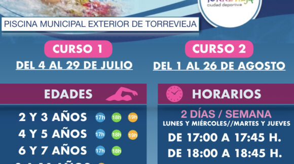 (Español) ☀️🏊🏻‍♂️EL PRÓXIMO LUNES, 13 DE JUNIO, SE ABRE EL PLAZO DE INSCRIPCIÓN PARA LOS CURSOS DE VERANO DE NATACIÓN💦