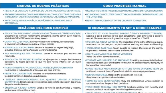 (Español) MANUAL DE BUENAS PRÁCTICAS para deportistas, familiares y equipo técnico