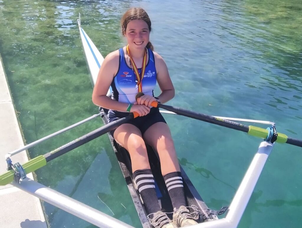 🥇NADIA GEORGIEVA GORYANOVA DEL RCNT ORO EN ALEVÍN FEMENINO EN EL CAMPEONATO DE ESPAÑA DE REMO OLÍMPICO