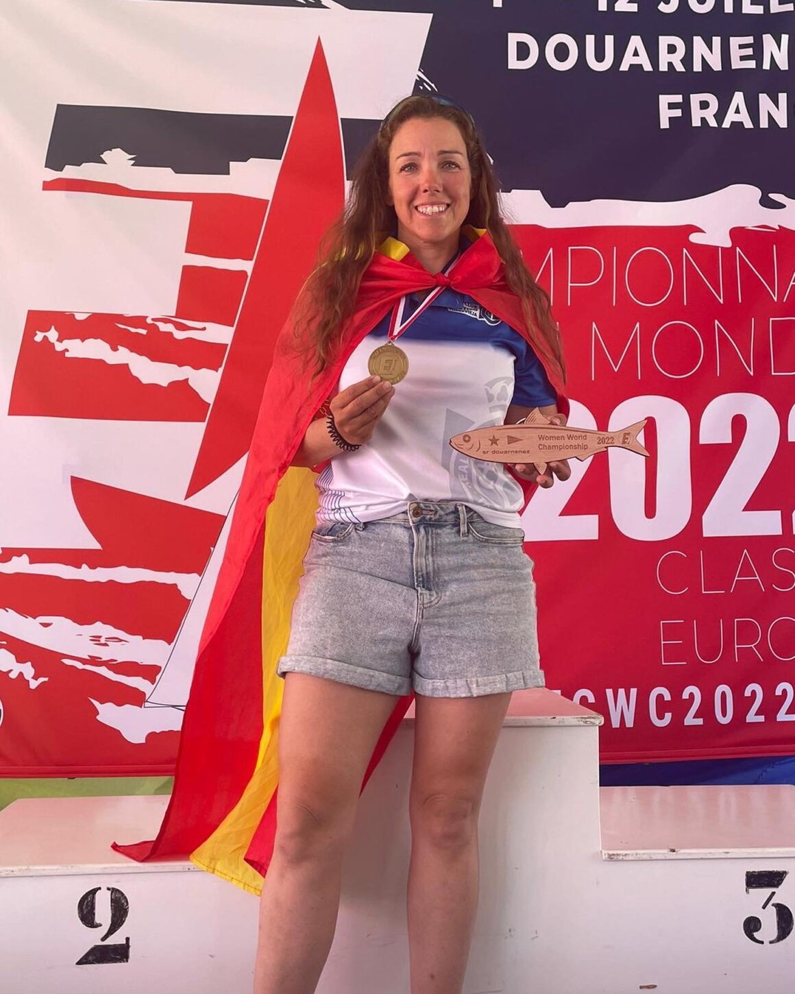 (Español) ⛵️Ascensión Roca de Togores Medalla de 🥉bronce en el Campeonato del Mundo Clase Europa Femenino