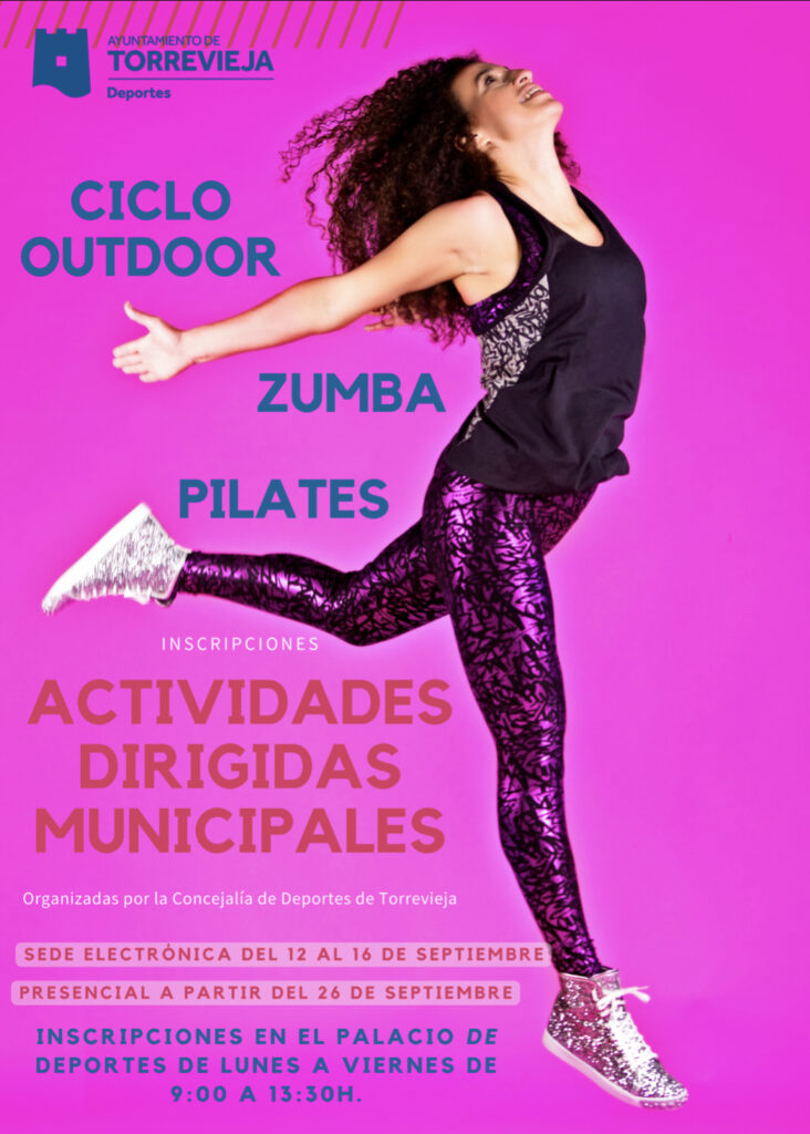 📣Nuevas inscripciones para las ACTIVIDADES DIRIGIDAS en la Concejalía de Deportes!!🏃‍♂️💃