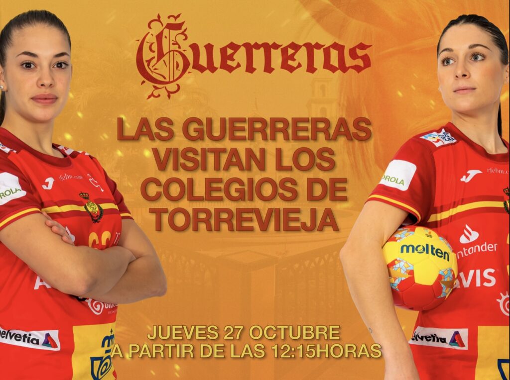 📍Las 🇪🇸#GUERRERAS visitarán los colegios de Torrevieja.👏🏻