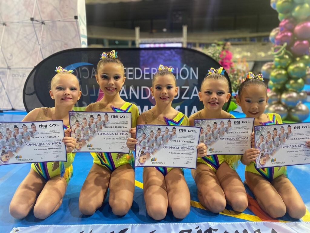 🤸🏻‍♂️LAS PREBENJAMINES Y ALEVINES DEL CLUB GIMNASIA RÍTMICA TORREVIEJA, SÉPTIMAS DE ESPAÑA Y LAS CADETES EN EL TOP 20 DE ESPAÑA