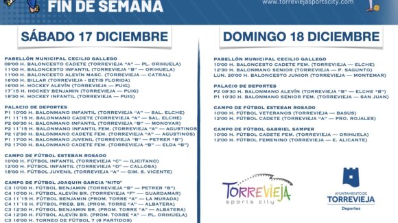 (Español) 📆 ¡AGENDA DEPORTIVA PARA EL FIN DE SEMANA!