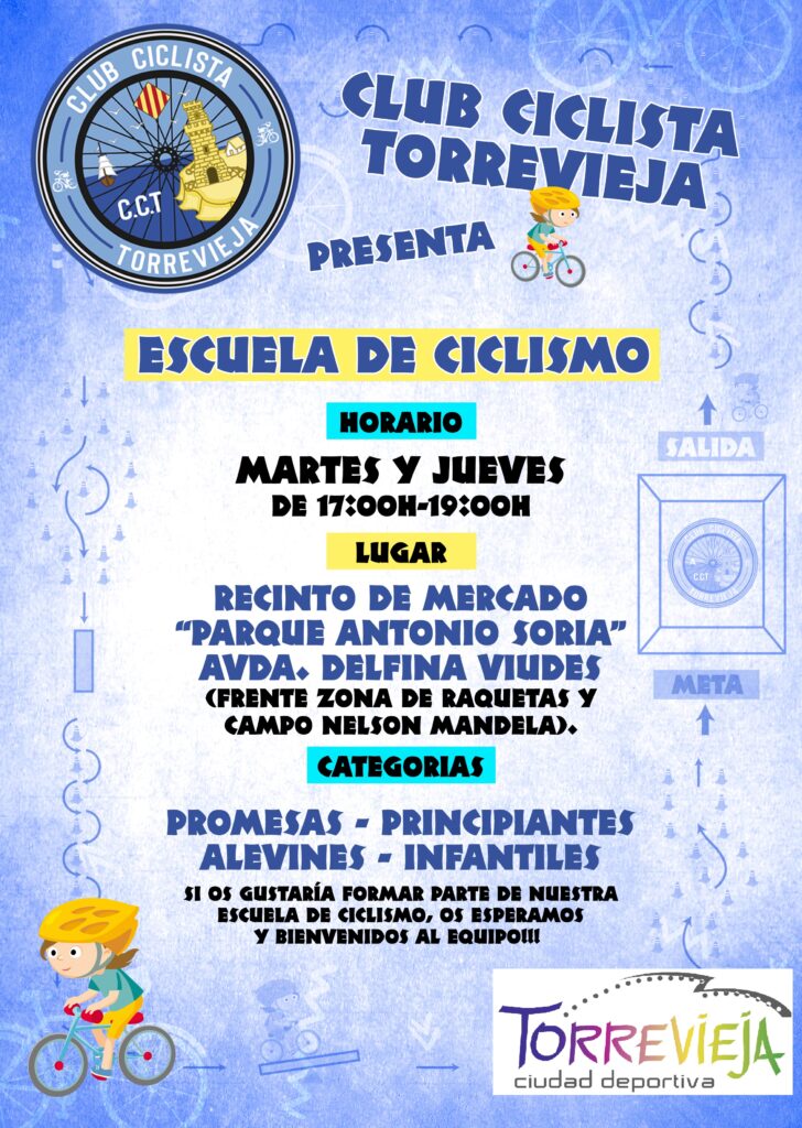 🚴‍♀️Arranca la ESCUELA DE CICLISMO DE TORREVIEJA.🚴🏼‍♂️🚴🏼‍♂️🚴‍♀️🚴🏼‍♂️
