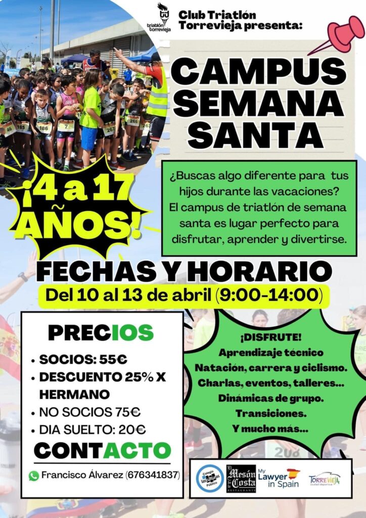 🏆El 2º campus del Club Triatlón Torrevieja de semana santa es una realidad✅