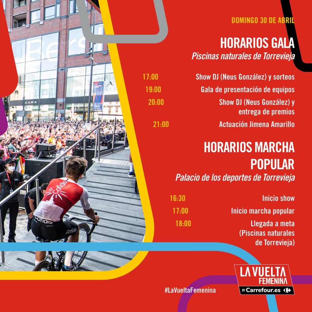 #LaVueltaFemenina🇪🇸 🏆¡VEN A LA GALA DE PRESENTACIÓN DE EQUIPOS Y CONSIGUE MUCHOS PREMIOS!🏆
