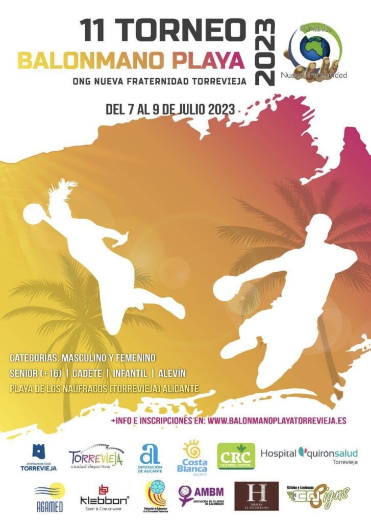 🏆🤾‍♀️11 Torneo Balonmano Playa ONG Nueva Fraternidad Torrevieja