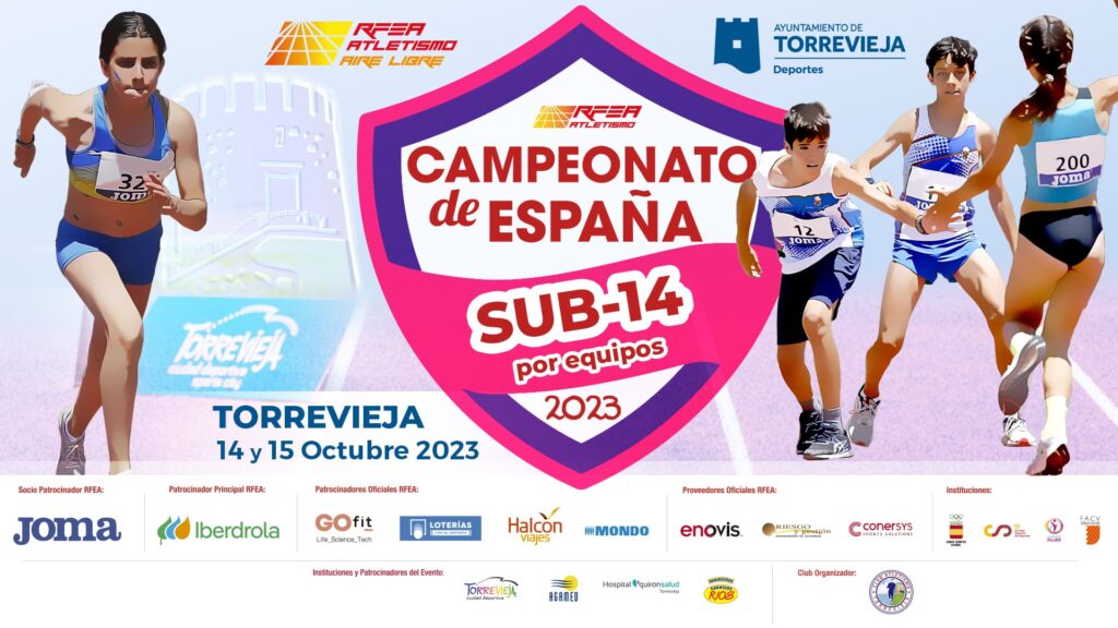 Torrevieja acogerá el Campeonato de España de atletismo sub14 por equipos