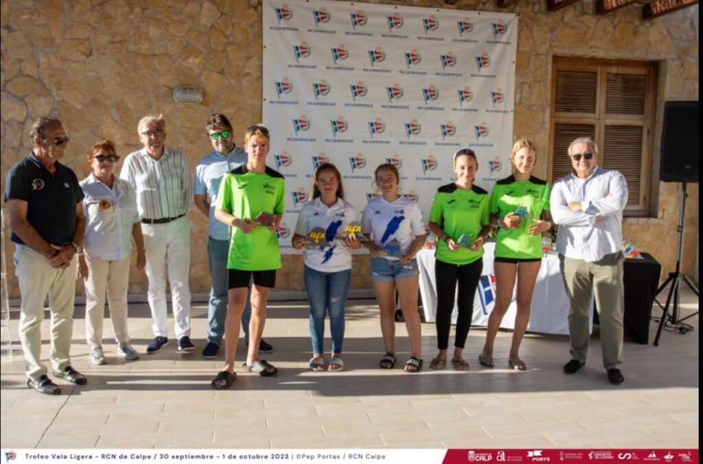 ⛵️ADRIANA CASTRO EN SUB 19 Y SUB 21 EN ILCA 6, JUNTO A ARIADNA GOMEZ Y CLAUDIA GOMEZ EN LA ILCA 4 LOGRAN EL PODIUM EN TROFEO DE VELA LIGERA EN CALPE