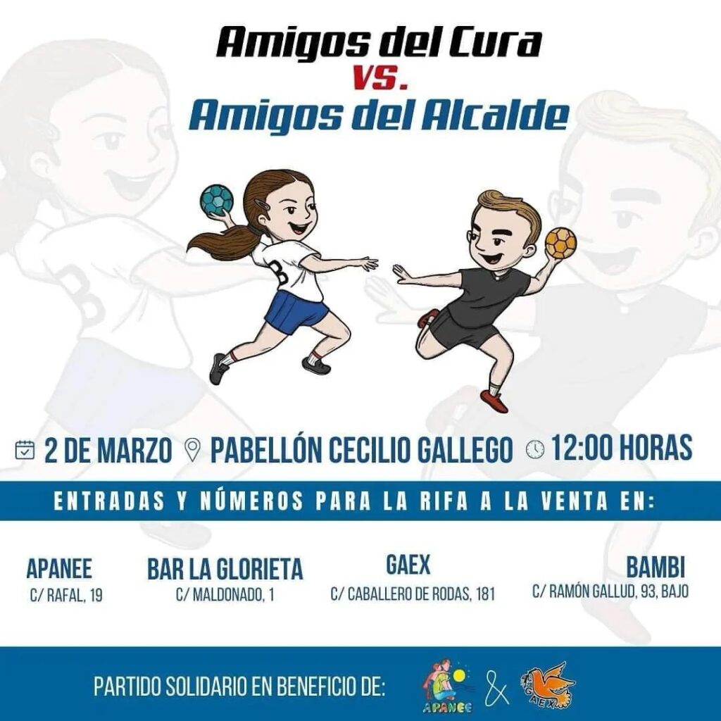 ‍♂️El partido solidario Amigos del Cura VS Amigos del Alcalde ¡ha vuelto!