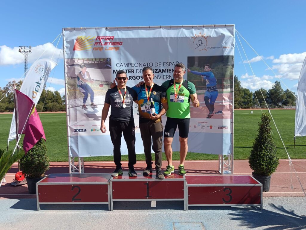JUANJO ZAMORANO del Club Puerto de Torrevieja, · SUBCAMPEÓN DE ESPAÑA MASTER  DE LANZAMIENTOS LARGOS [LORCA]