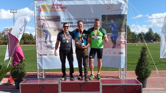 JUANJO ZAMORANO del Club Puerto de Torrevieja, · SUBCAMPEÓN DE ESPAÑA MASTER  DE LANZAMIENTOS LARGOS [LORCA]