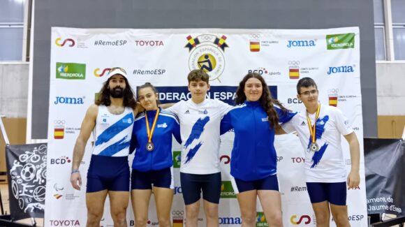 EL EQUIPO DE REMO CONSIGUE ORO, PLATA Y BRONCE EN EL XXII DE ESPAÑA DE REMOERGÓMETRO.