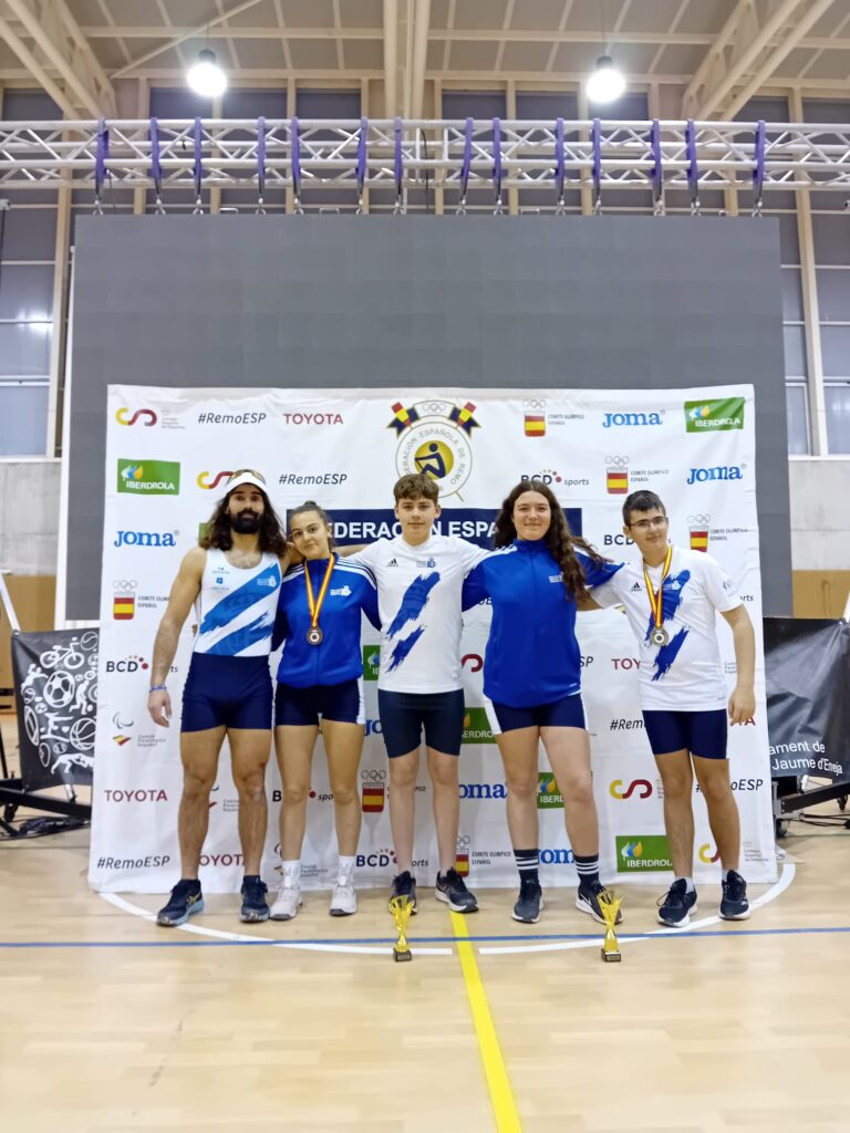 EL EQUIPO DE REMO CONSIGUE ORO, PLATA Y BRONCE EN EL XXII DE ESPAÑA DE REMOERGÓMETRO.