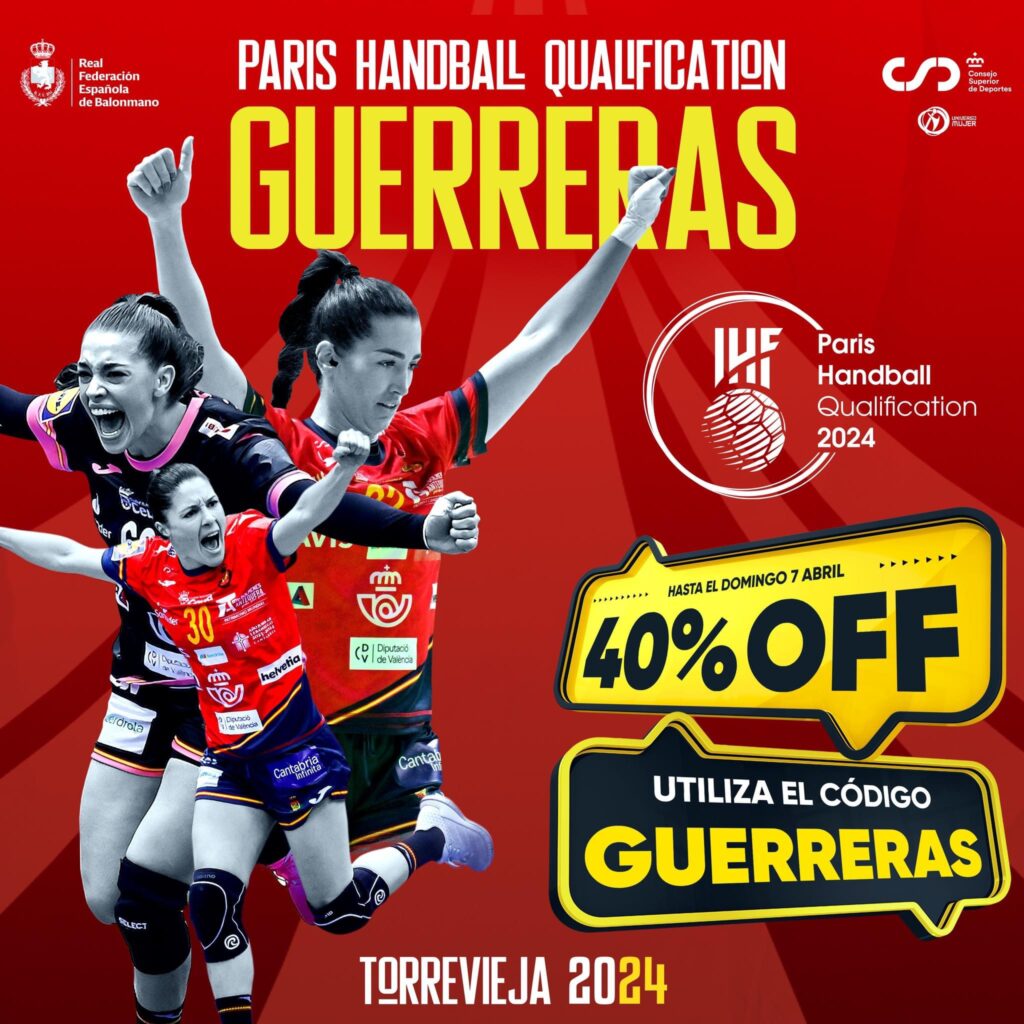 ️ ¡Lanzamos una ́  para que vengas a animar a las #Guerreras  en el Preolímpico de Torrevieja!