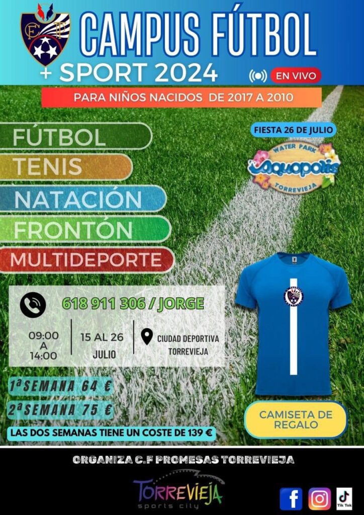 ☀️⚽️¡¡¡ CAMPUS DEPORTIVO PROMESAS VERANO2024 !!!