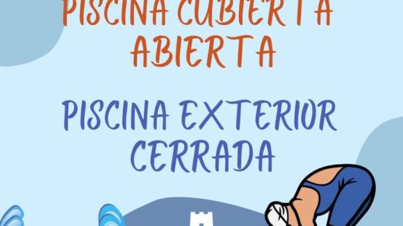 A PARTIR DEL 9 DE SEPTIEMBRE SE CIERRA LA PISCINA EXTERIOR Y SE ABRE LA PISCINA CUBIERTA A PARTIR DEL 9 DE SEPTIEMBRE SE CIERRA LA PISCINA EXTERIOR Y SE ABRE LA PISCINA CUBIERTA