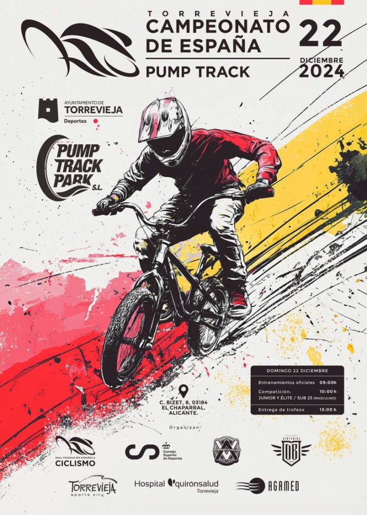 El próximo 22 de diciembre se celebrará el Campeonato de España de Pump Track 2024 en Torrevieja