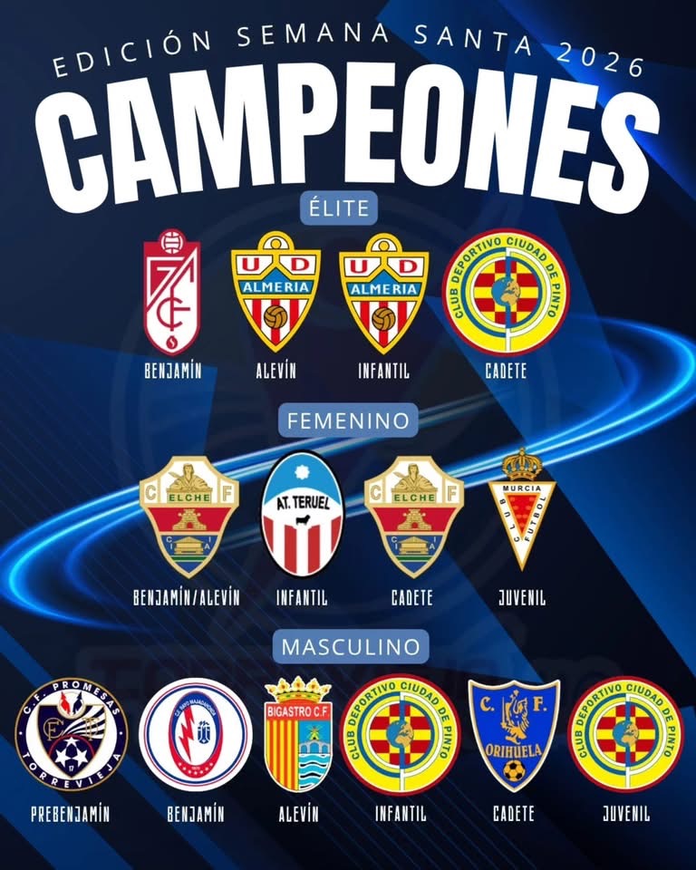 🏆✨ Resultados oficiales – Tornep de fútbol edición, Semana Santa 2026 ✨🏆