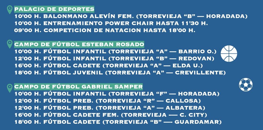 📆 AGENDA DEPORTIVA | Fin de Semana