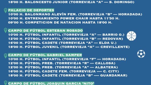 📆 AGENDA DEPORTIVA | Fin de Semana 📆 AGENDA DEPORTIVA | Fin de Semana