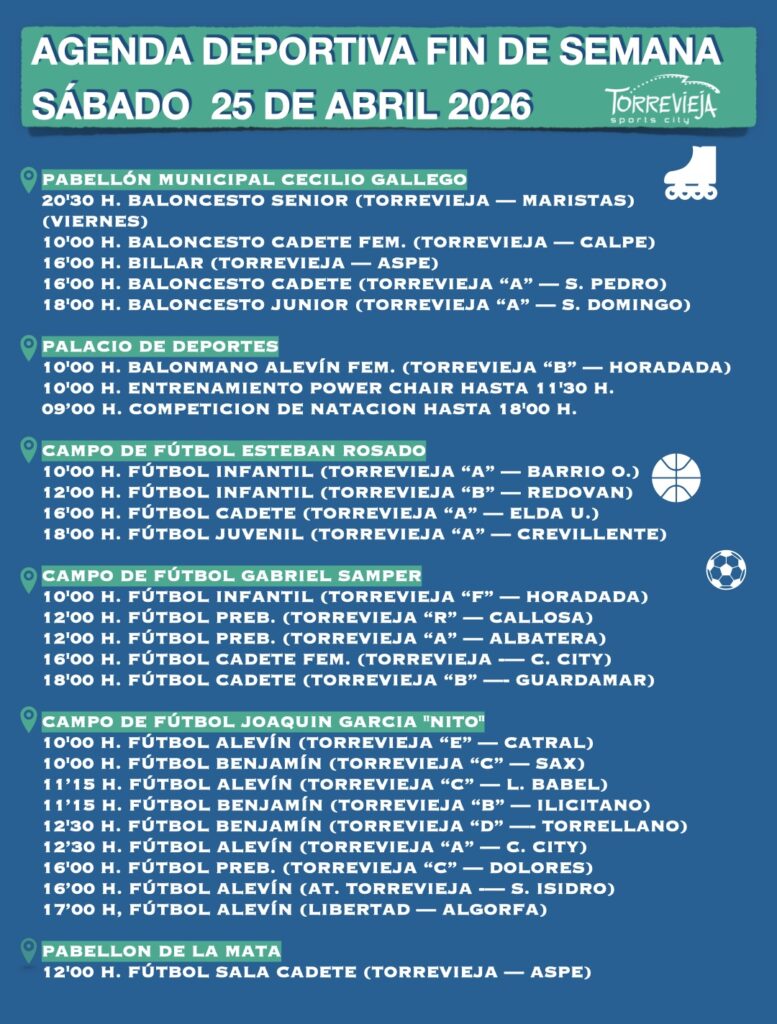 📆 AGENDA DEPORTIVA | Fin de Semana