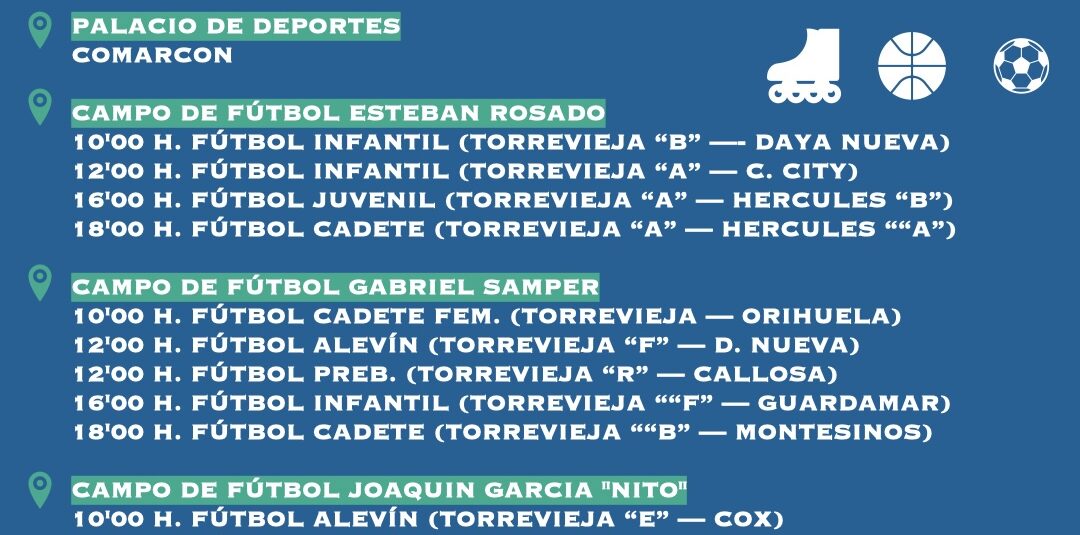 📆 AGENDA DEPORTIVA | Fin de Semana