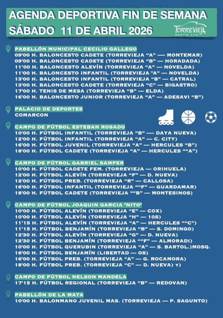 📆 AGENDA DEPORTIVA | Fin de Semana