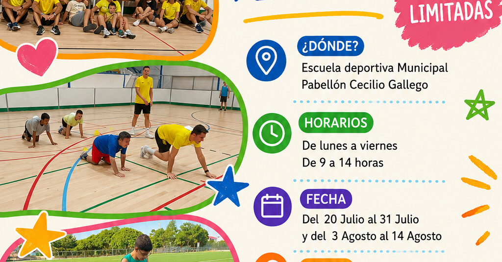 (Español) 🌞🏀⚽ ¡Vuelve el Campus de Verano Inclusivo 2026 a Torrevieja! 💙💚🧡