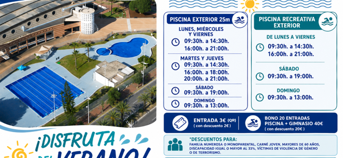 (Español) ☀️🏊‍♀️ ¡El verano comienza en las Piscinas Exteriores de Torrevieja! 🏊‍♂️☀️